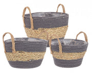4x Set3 Cesta 2M Alyce To Grigio-Naturale