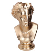 Portavaso resina busto oro cm35,8x36h58