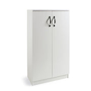 Armadio scarpiera multiuso Bianco in legno nobilitato 2 ante h130x71x38
