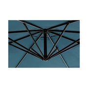 Ombrellone da giardino con braccio a 360°Texas cm 300x h260 Antracite-Pavone