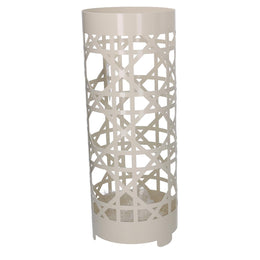 Round cream metal umbrella stand cmø19h49