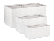 Set3 P.Vaso Pyramid Rett Bianco