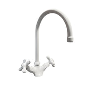 Miscelatore da cucina bicomando bianco Paini Monaco 08WH572  30x20x4,3 cm