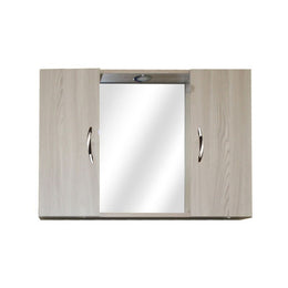 Mobile specchiera da bagno olmo 2 ante h.61x80x14 cm