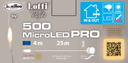 Catena PL 500 MicroLED Bobina 4+25m Luci di Natale