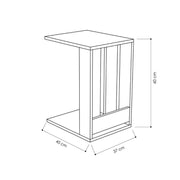 Tavolino da divano porta pc e riviste Edi antracite cm 37x45xh.60