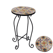 Colonnina mosaico metallo trapani tondocmø35,5h59