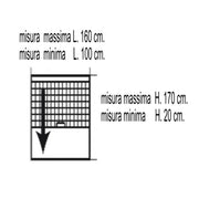 Zanzariera IRS-CE avvolgibile Verticale 160x170 cm Bianco