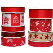 Nastro Decor Rosso con Disegno