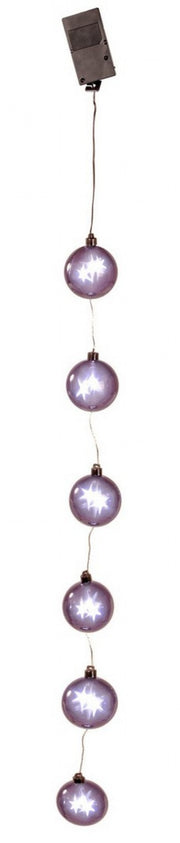 Catena 6Sfere C-18Luci Nero