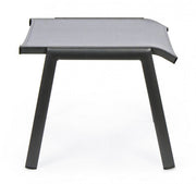 Poggiapiedi arredo giardino alluminio antracite Cruise cm 53 x 51 x 44