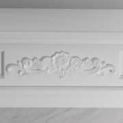 Camino a bioetanolo biocamino da terra TRUMAN Bianco effetto marmo L108 x P32 x H102