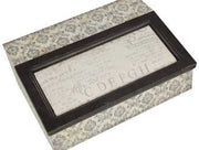 Scatola rettangolare bianco-nera jt-2931 cm. 24 x 18 x 9,5