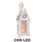 Casetta ceramica crema cm11,5x10h31