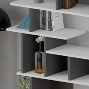 Libreria design Apollon bianco antracite