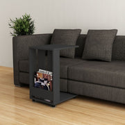 Tavolino da divano porta pc e riviste Edi antracite cm 37x45xh.60