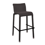 Sgabello bar polyrattan adila noce cm49x59h81/103