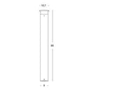 Lampada da esterno in alluminio pressofuso con diffusore opalino - 9W, 920 lumen, 4000°K caffe'