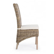 Sedia per esterno in Mogano Luzia 48x59x h104 cm