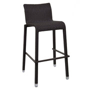 Sgabello bar polyrattan adila noce cm49x59h81/103