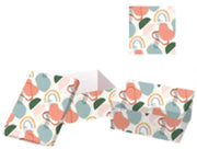 Rectangular multicolor cardboard box 1-10 cm37,5x29h16