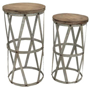 Tavolino legno tondo cmø38,5h72,5