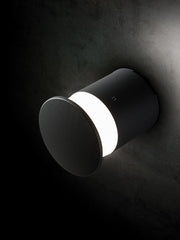 Applique in alluminio pressofuso. Diffusore in termoplastico opalino. 9W. 920 lumen. Luce naturale. 21 LED SMD 2835. IP65. caffe'
