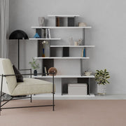 Libreria design Apollon bianco antracite
