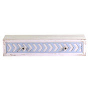 Mensola legno cipro con cassetto shabby cm 21 x 80 x h 16,5