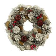 Snowy crown with apples ø30h7,5 cm