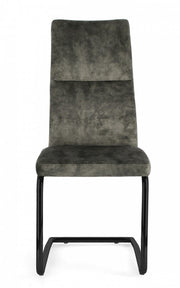 4x Sedia Thelma Velluto Verde