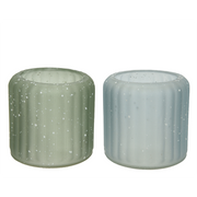 Portacandela in vetro H 7,5 x Ø 8 cm