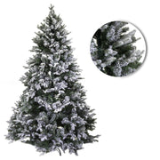 Albero monte Cristallo innevato verde 994 rami cmø122h180