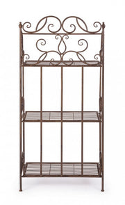 Scaffale 3 Piani Melanie Marrone cm 124 h