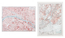 4x Stampa Su Tela Streetview Ass2 85X113