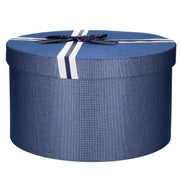 Round blue cardboard box 1-3 cm ø21,5h12,5
