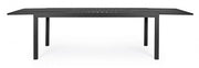 Tavolo HILDE per esterno in alluminio Antracite Allungabile 200-300x100x h75 cm