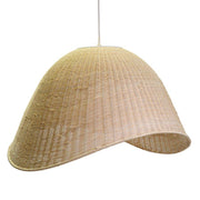 Lampadario rattan sbiancato con attaccocm 62