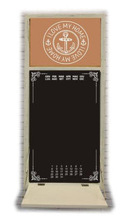 Lavagna calendario con mensola e gessetto cm30x65x3,5-20