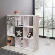 Libreria divisorio Max9 bianco consumato