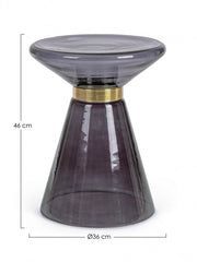 Tavolino Azmin Vt Grigio Fume' D36 -