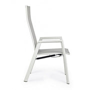 Sedia c-br reclinabile da giardino Steven Lunar 59x72x112h cm