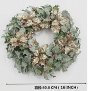 Coroncina con pungitopo oro cmø26/40