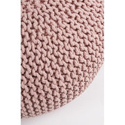 Pouf intrecciato rosa arredare design cm 80