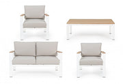 Set salotto giardino Belmar bianco