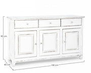 Credenza rustica Colette 3 ante 3 cassetti