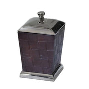 Scatola alux media rett cm20x12h12 ecopelle e alluminio