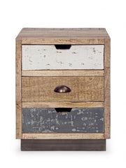 Comodino da camera vintage 3 cassetti