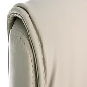 Poltrona ufficio con braccioli Queensland in ecopelle tortora