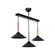Lampada a sospensione Mandarin MDL4221 con paralumi metallo nero